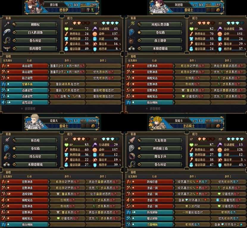 《圣兽之王》30级万马奔腾队配队