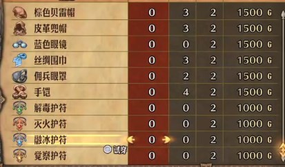 《圣兽之王》要塞都市巴巴奇莫武器店都有什么