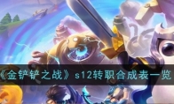 《金铲铲之战》s12转职合成表一览(金铲铲之战s6羁绊全览图)