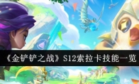 《金铲铲之战》S12索拉卡技能一览(金铲铲之战s9羁绊)