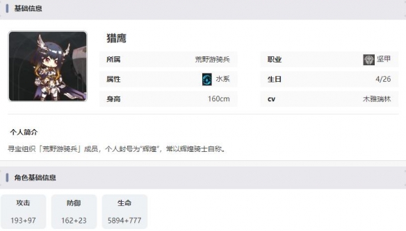 《星落》猎鹰技能介绍一览