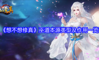 《想不想修真》巫道本源类型及作用一览(想不想修真攻略大全 所有玩法攻略介绍)