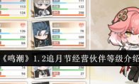 《鸣潮》1.2追月节经营伙伴等级介绍(如何评价《鸣潮》这款游戏?)