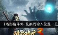 《暗影格斗3》兑换码输入位置一览(暗影格斗3活动预告)