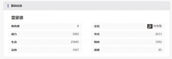 《龙族：卡塞尔之门》雷蒙德技能介绍