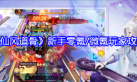 《仙风道骨》新手零氪/微氪玩家攻略(仙风道骨是什么技能)