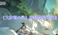 《大梦道心录》炼制修炼丹攻略(大梦录讲的什么)