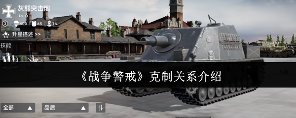 《战争警戒》克制关系介绍