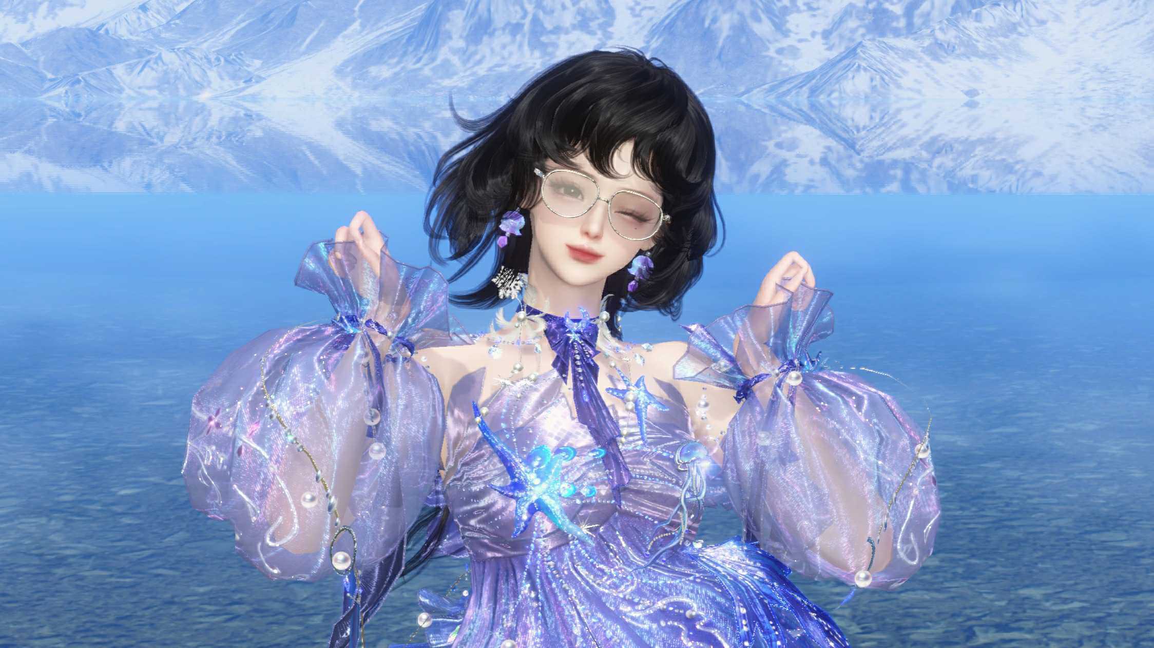 《逆水寒手游》全新时装海月漫歌专属动作一览