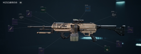 《三角洲行动》烽火行动M250改枪方案推荐