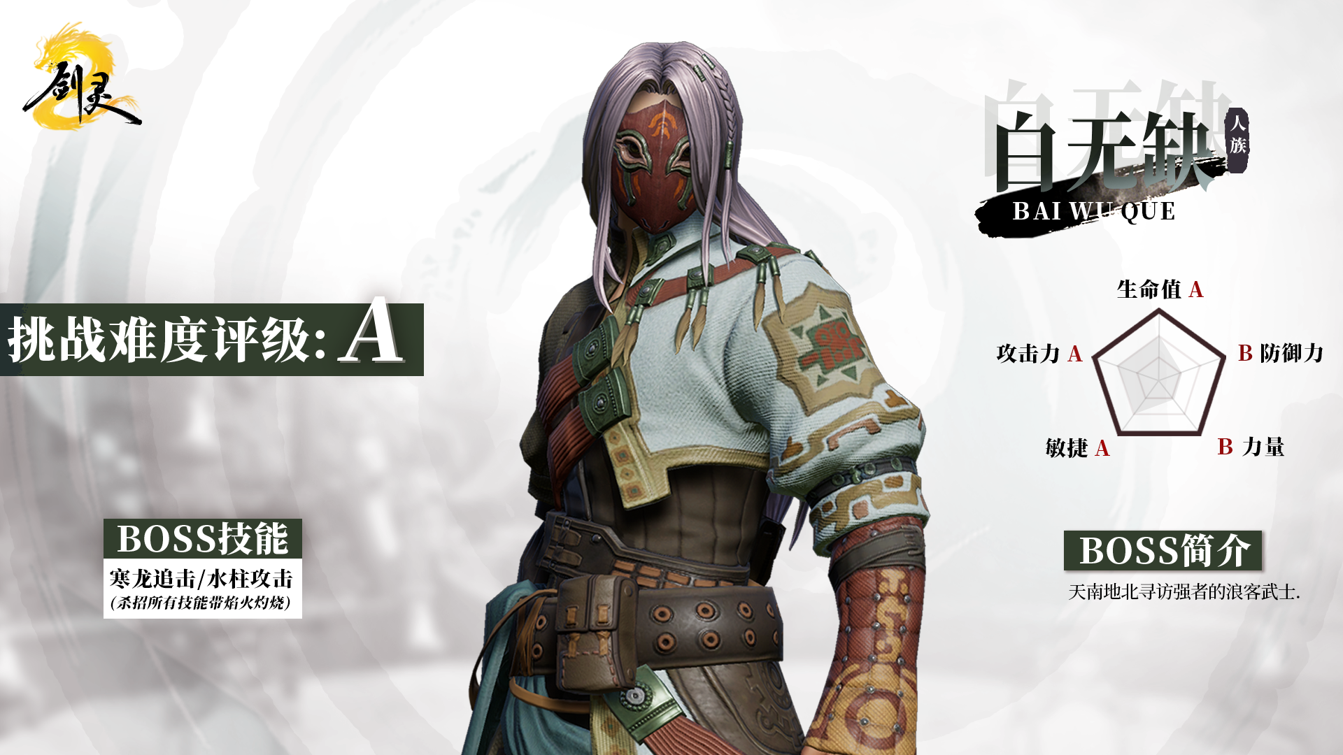 《剑灵2》试炼七霸之白无缺打法攻略