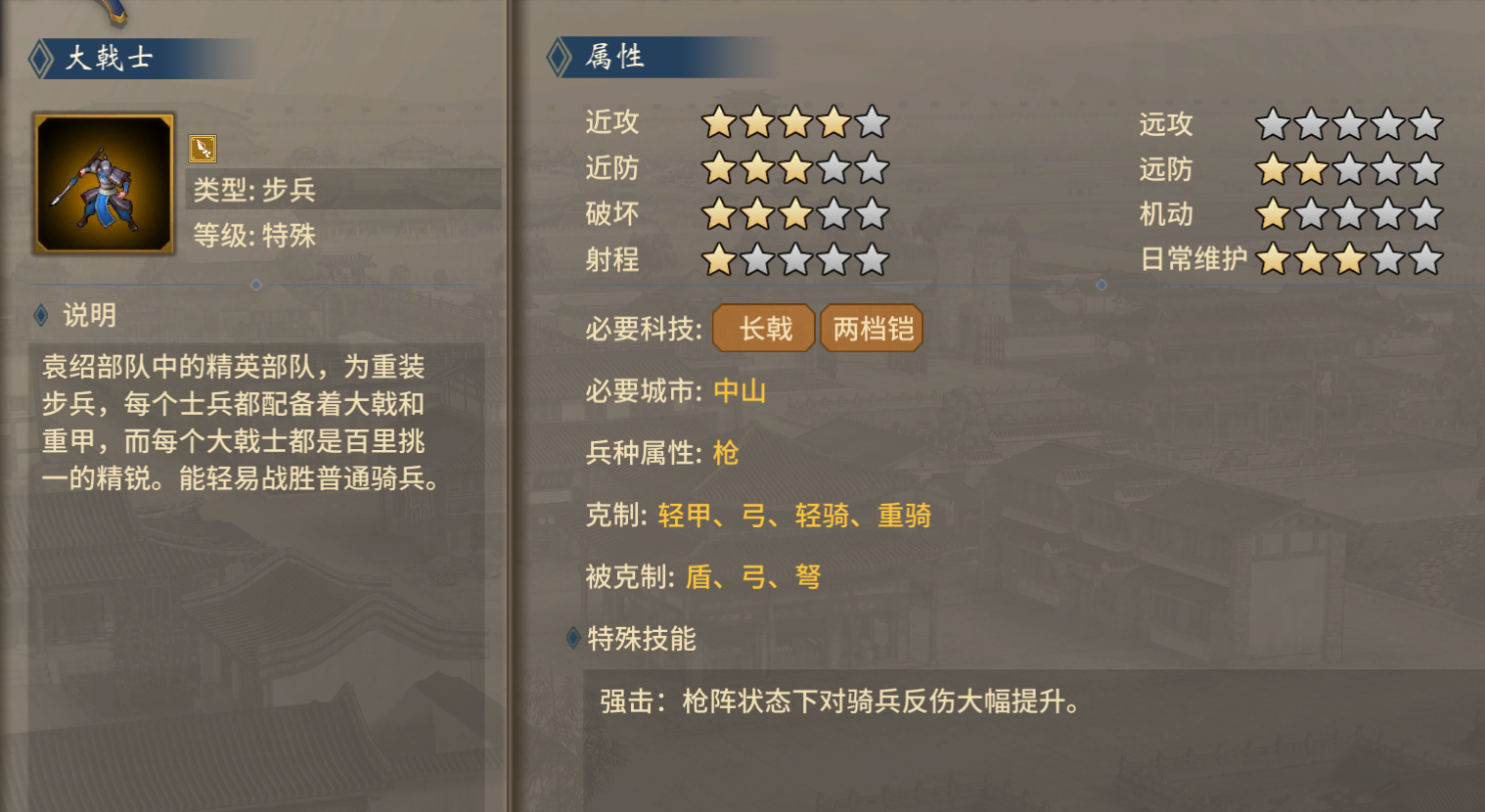 《汉末霸业》特殊兵种武将特性加成选择攻略