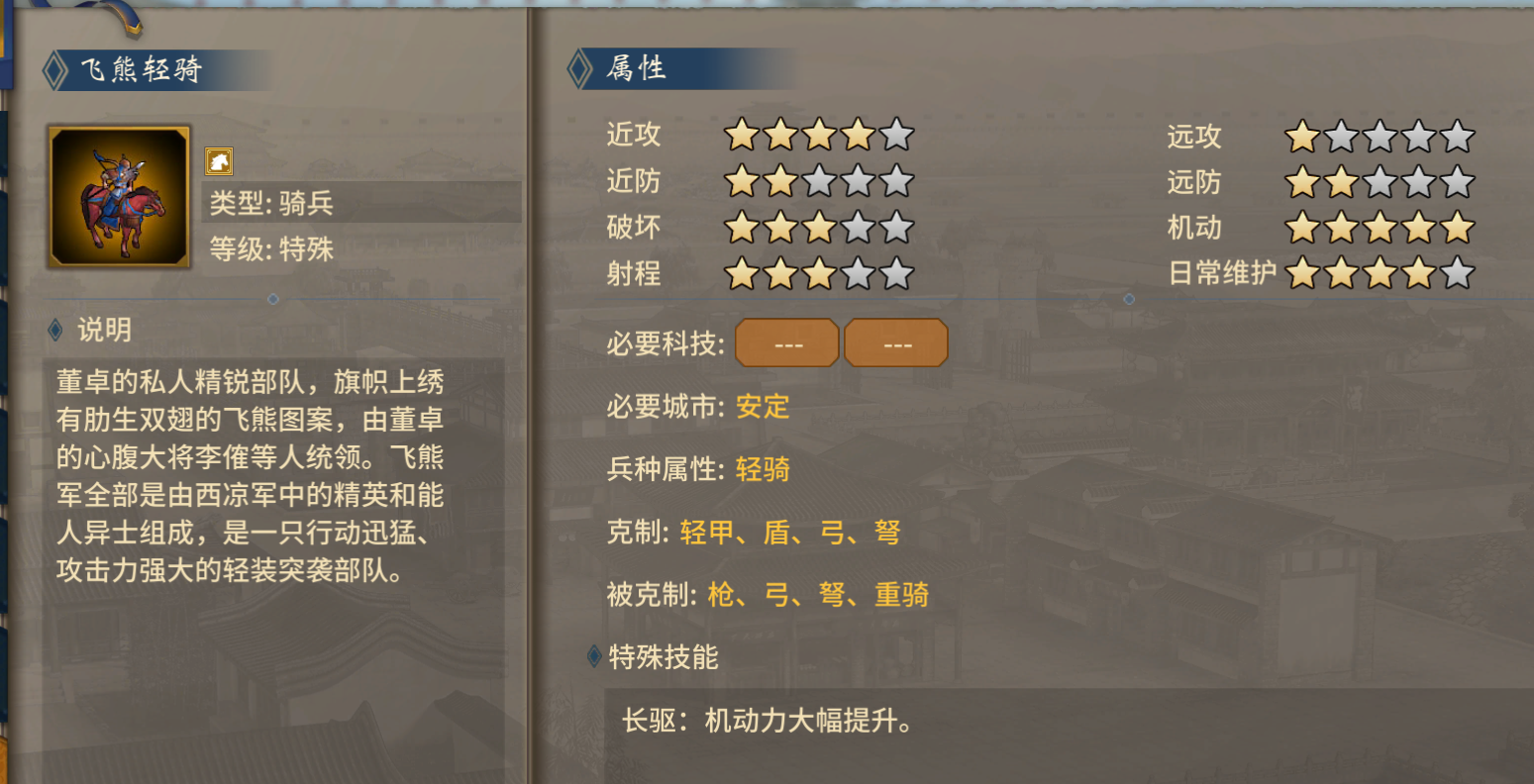 《汉末霸业》特殊兵种武将特性加成选择攻略