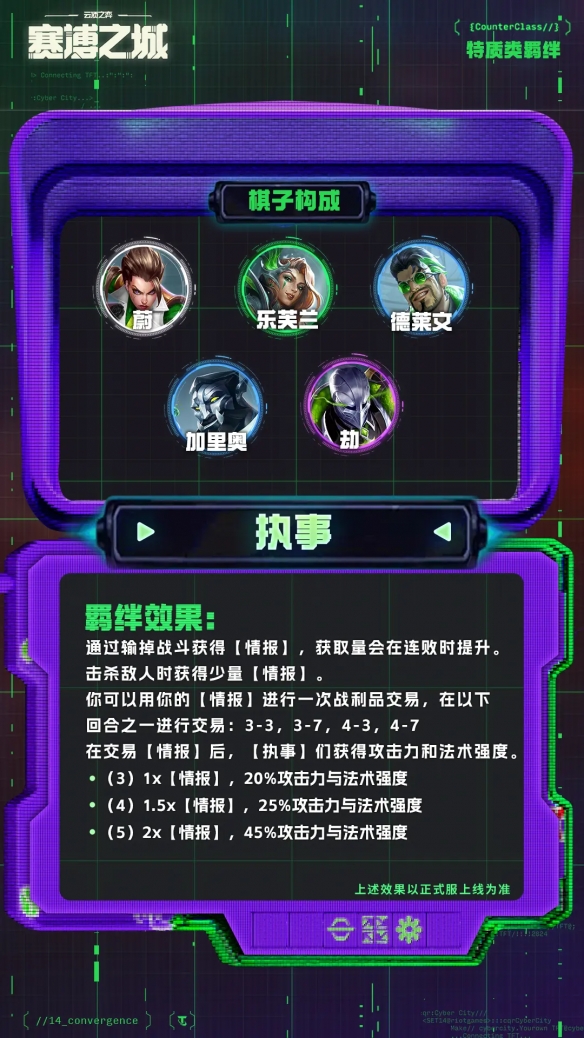 《金铲铲之战》执事专属海克斯介绍