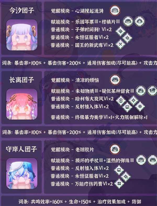 《鸣潮》全团子培养大全