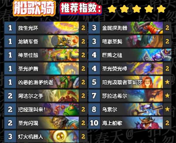 《炉石传说》世界之树迷你包上分卡组大全分享