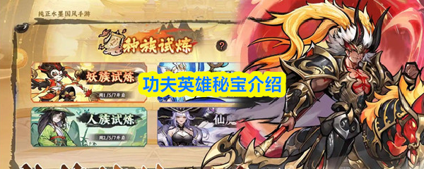 功夫英雄秘宝介绍