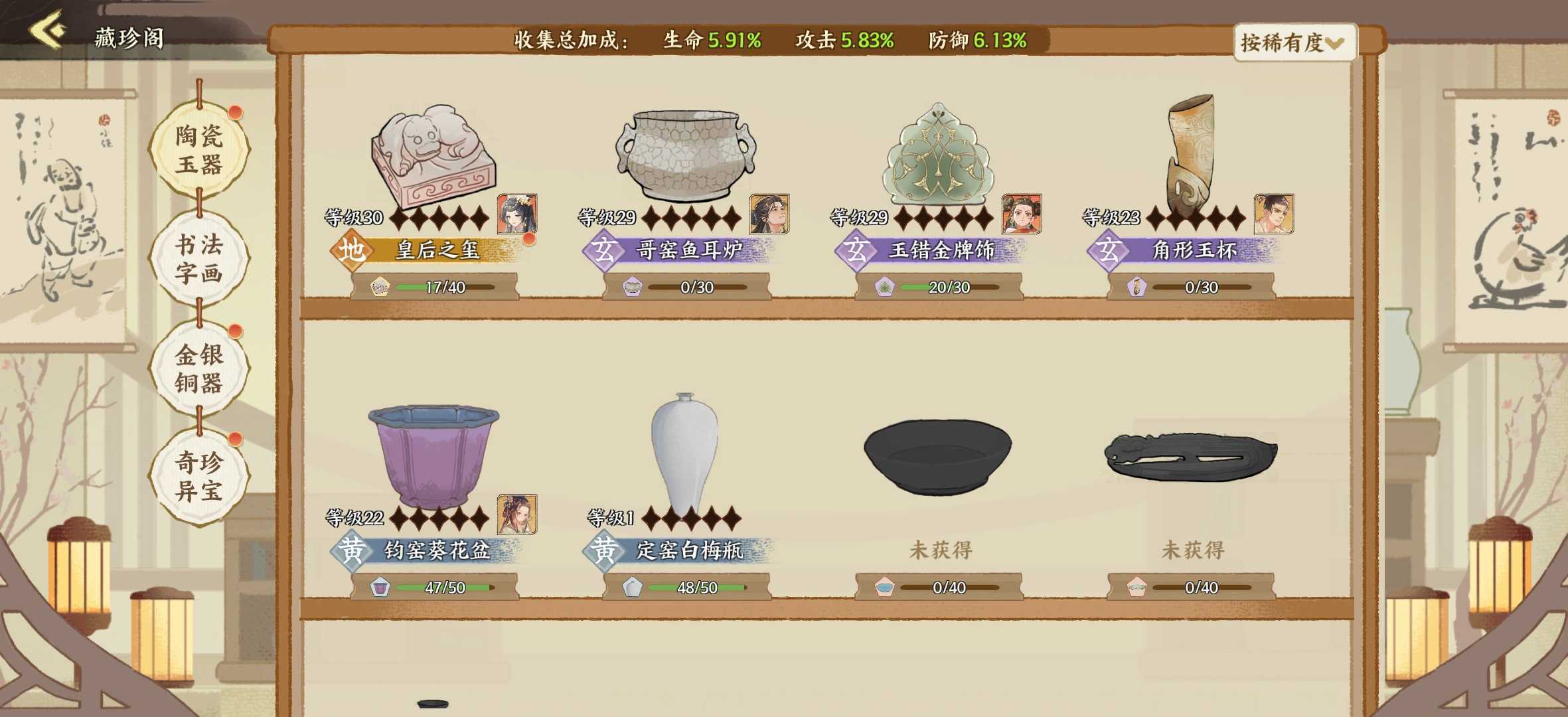 《华夏绘世录》文物搭配攻略